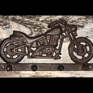 Cast Iron Motorcycle Wall Hook